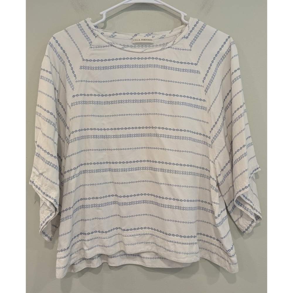 Ulla Johnson Silk Blend Half Sleeve Blouse Size 4